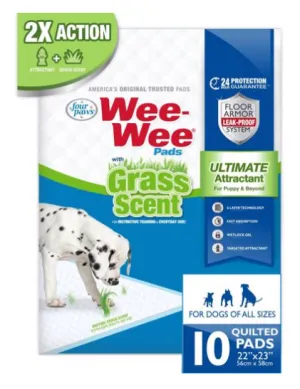 10 PK. WEE-WEE GRASS-SCENT PADS
