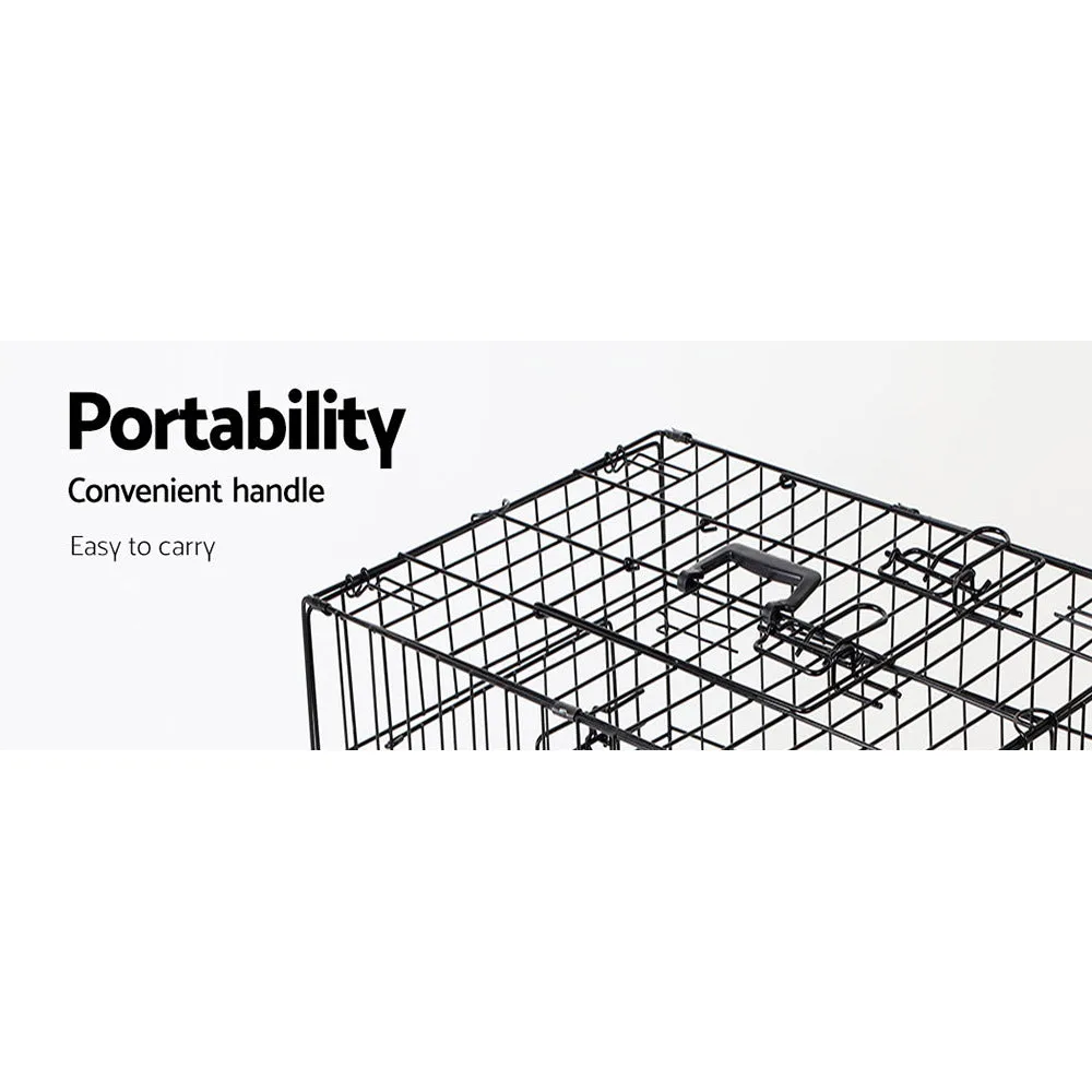 24" Dog Cage Crate Kennel | 3 Doors