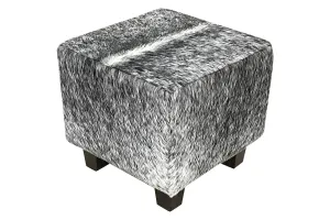 Cowhide Cube Longhorn Black & White Speckle