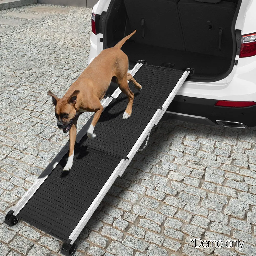 Deluxe Aluminium Foldable Pet Ramp - Black
