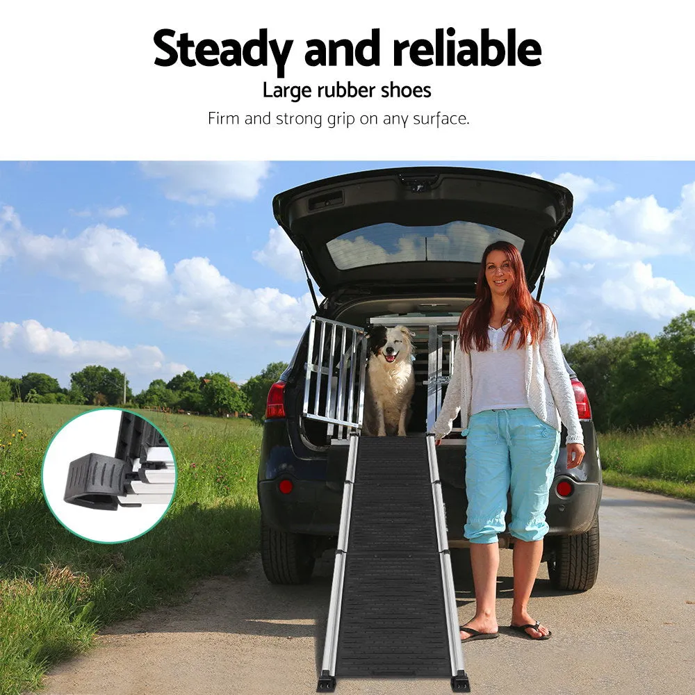 Deluxe Aluminium Foldable Pet Ramp - Black