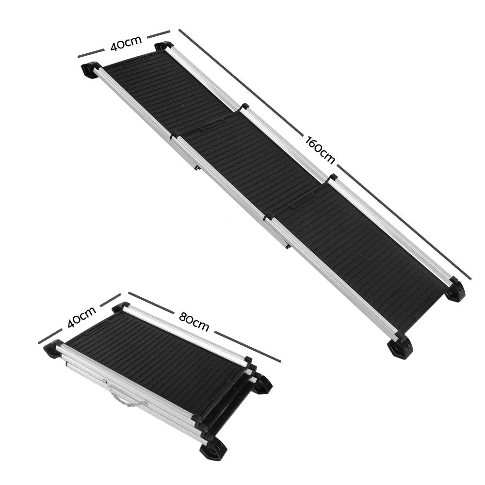 Deluxe Aluminium Foldable Pet Ramp - Black