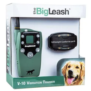Dog Vibration Collar Remote Trainer - BigLeash V-10 Vibration Remote Trainer