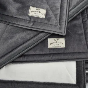 Extra Large Family Blanket - Graphite Grey Velvet