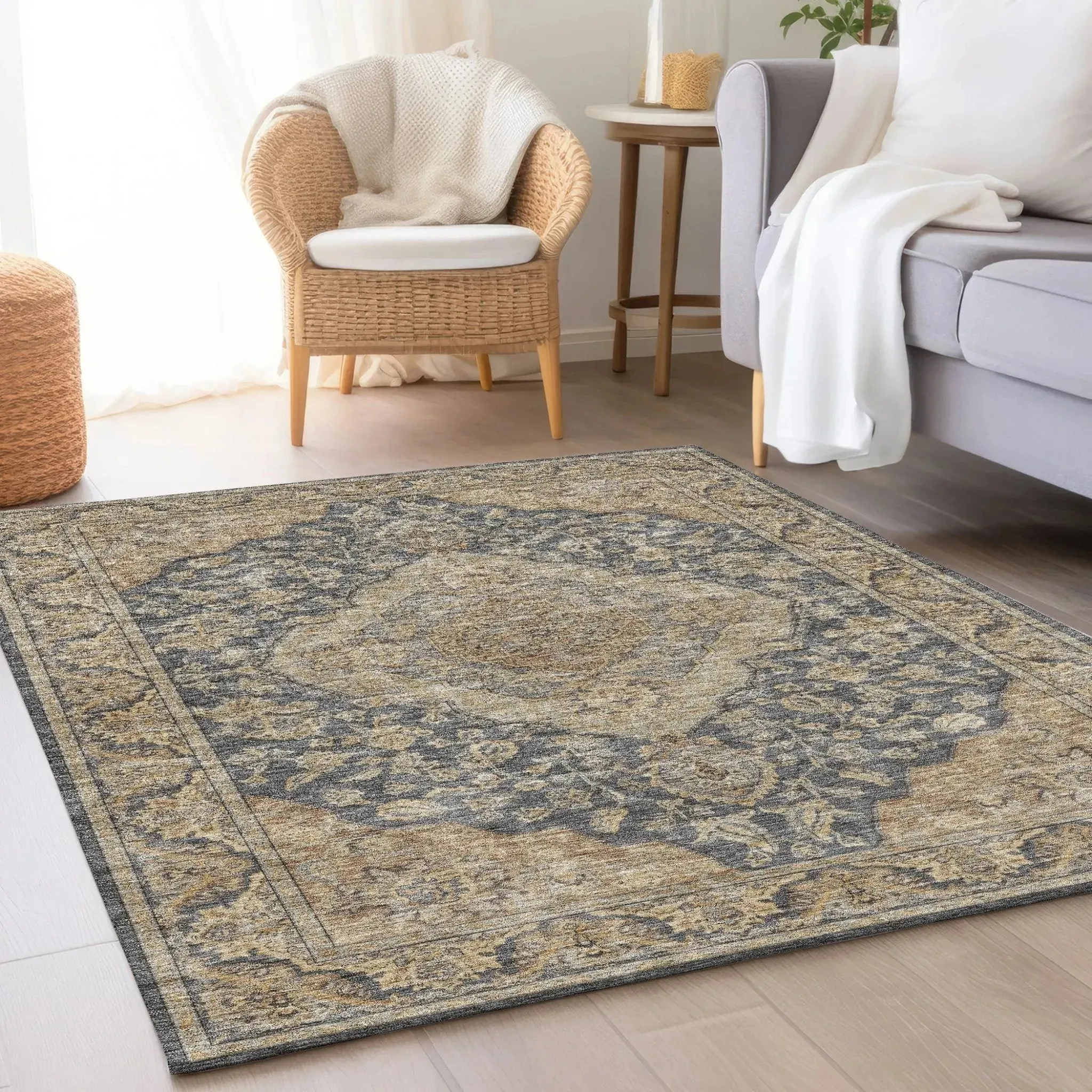 Hatay HY3 Charcoal Rug