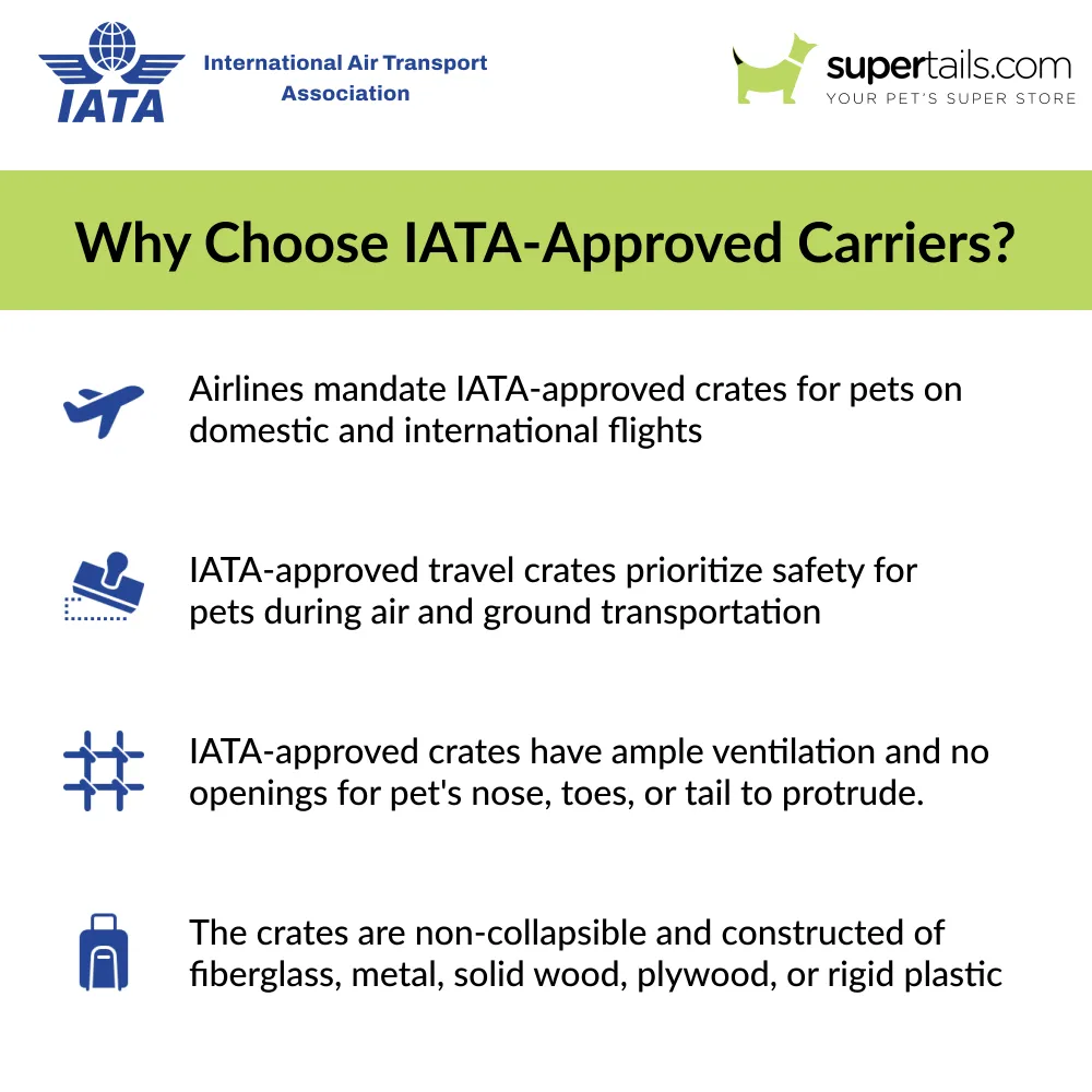 M Pets Viaggio IATA Approved Travel Carrier for Dogs and Cats (Grey & Red)