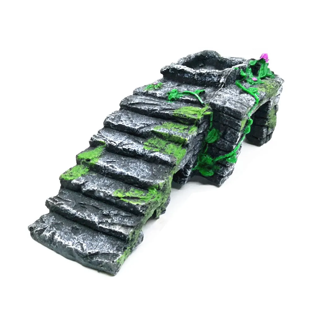 OMEM Reptile Breeding Box Shelter Habitat Decor Terrarium Hideout Turtle Basking Ramp Water Bowl Feeding Humidify Hide Caves