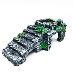 OMEM Reptile Breeding Box Shelter Habitat Decor Terrarium Hideout Turtle Basking Ramp Water Bowl Feeding Humidify Hide Caves