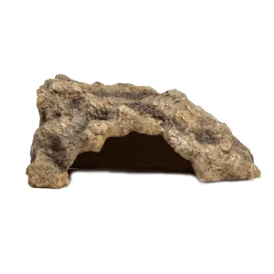 OMEM Reptile Rock Hide Cave Large Right-Angle Hideout Breeding Box Shelter Terrarium Habitat Decor