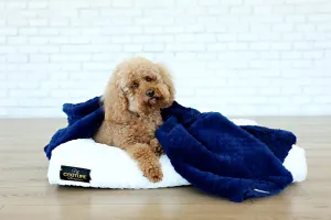 Pet Blanket JulesRoche Luxurious Blue Honeycomb Cozy
