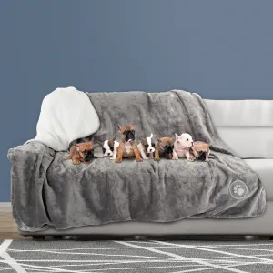 PETMAKER 60x70-Inch Waterproof Dog Blanket, Gray