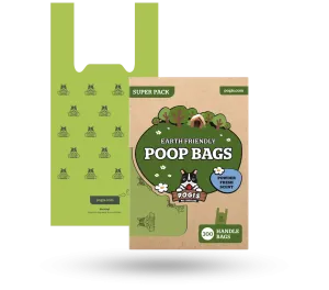 Pogi's Earth-Friendly Pet Poop Bags with Easy-Tie Handles