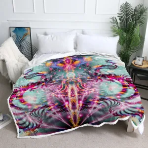Spiritual Throw Blanket | Meditation Fleeced Blanket | Soft | Awakening