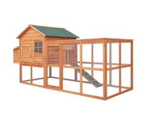 XL Pet Chicken Rabbit Hutch with Large Run